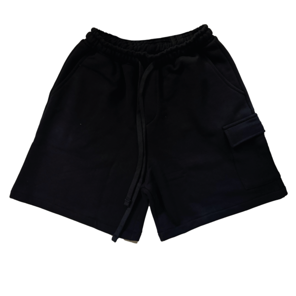 SHORTS REGULAR CARGO 1_ Luxury _ 490grms BLACK